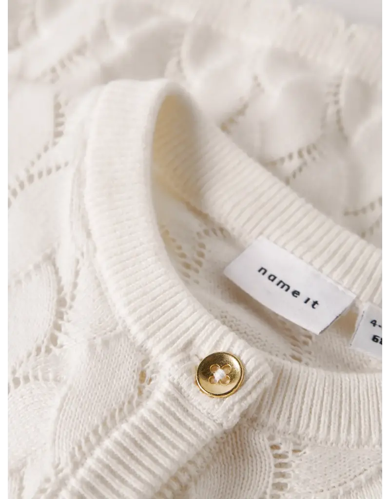name it Najsa Knit Cardigan Cloud Dancer