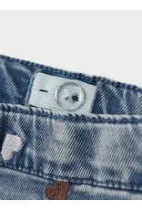 name it Rose Shaped Emb. Jeans Heart