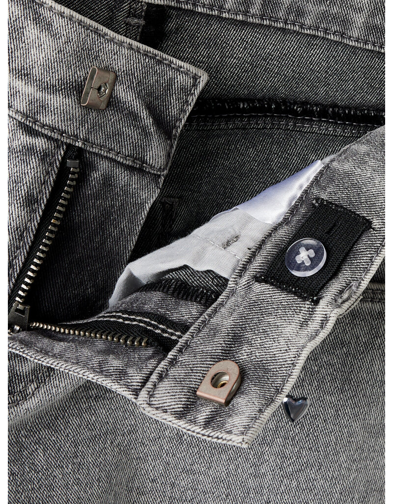 name it Rose Wide Jeans Light Grey Denim Heart Studs