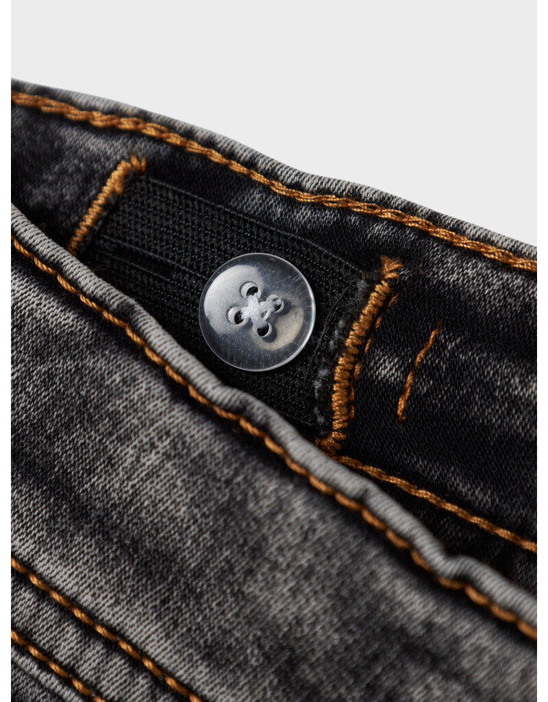 name it Silas Tap Jeans Dark Grey Denim