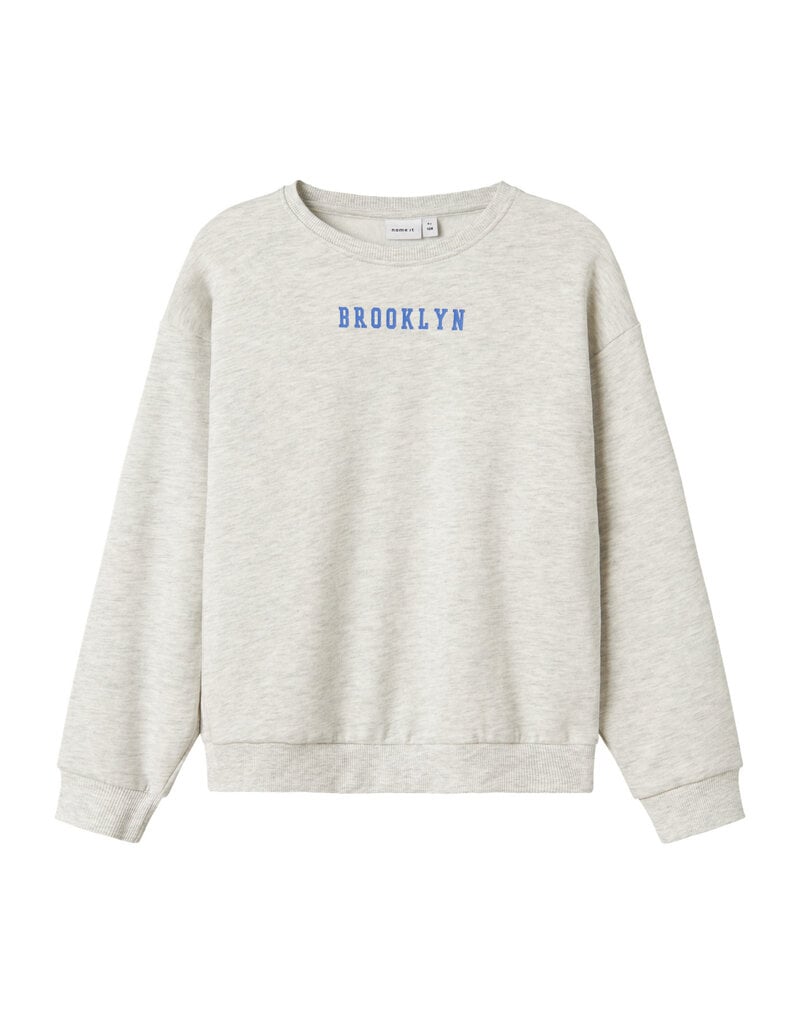 name it Nevea Sweater Light Grey Melange