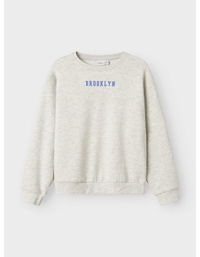 name it Nevea Sweater Light Grey Melange