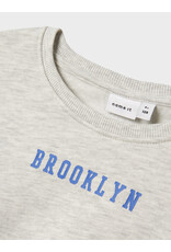 name it Nevea Sweater Light Grey Melange