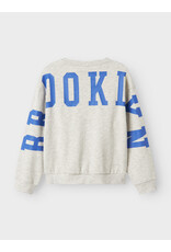 name it Nevea Sweater Light Grey Melange