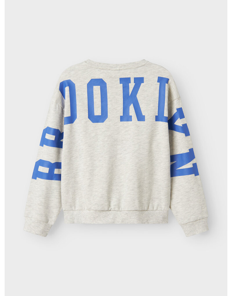 name it Nevea Sweater Light Grey Melange