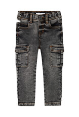 name it Silas Slim Cargo Dark Grey Denim