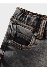 name it Silas Slim Cargo Dark Grey Denim