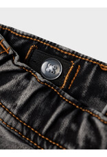 name it Silas Slim Cargo Dark Grey Denim