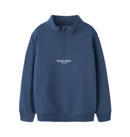 name it Brody Sweater zip Insignia Blue