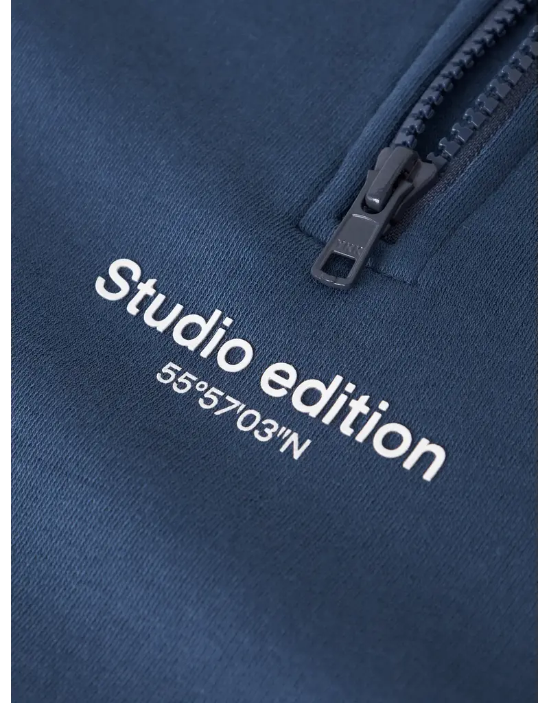 name it Brody Sweater zip Insignia Blue