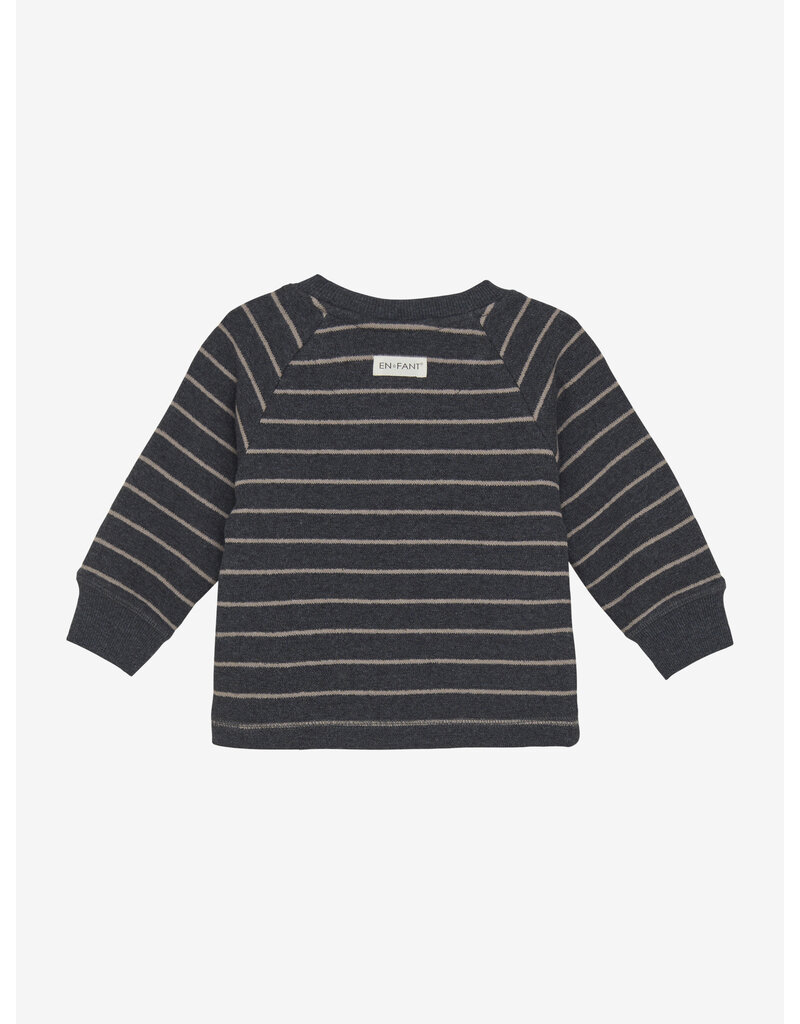 En Fant Sweatshirt LS Stripe Ebony