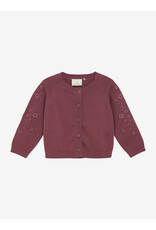 En Fant Cardigan Knit Baby Roan Rouge