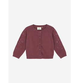 En Fant Cardigan Knit Baby Roan Rouge