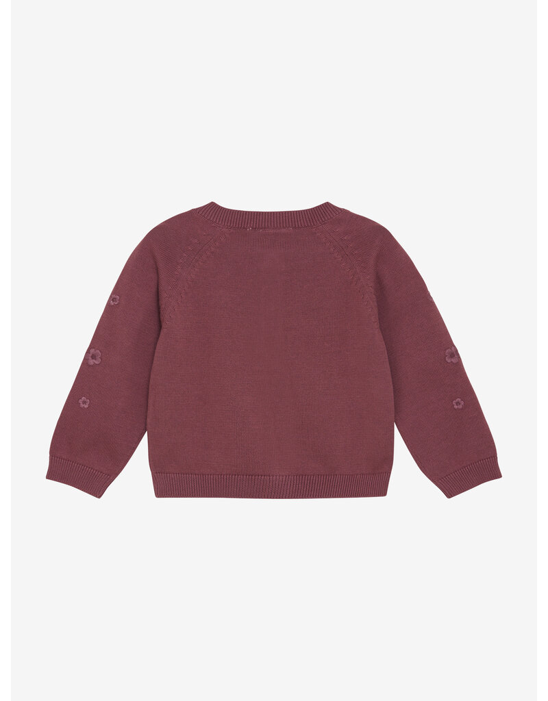 En Fant Cardigan Knit Baby Roan Rouge