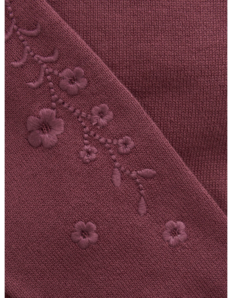 En Fant Cardigan Knit Baby Roan Rouge