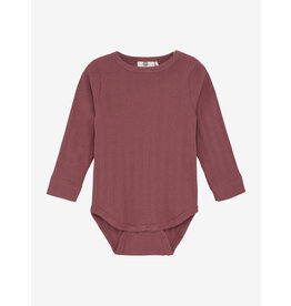 En Fant Body LS Pointelle Roan Rouge