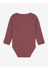 En Fant Body LS Pointelle Roan Rouge
