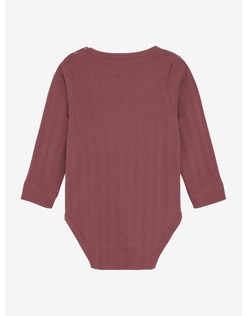 En Fant Body LS Pointelle Roan Rouge