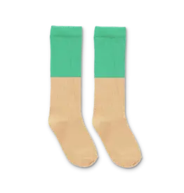 Sproet & Sprout Socks colourblock vivid green