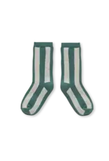 Sproet & Sprout Socks stripes shady green