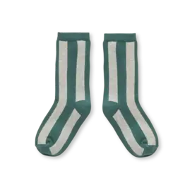 Sproet & Sprout Socks stripes shady green