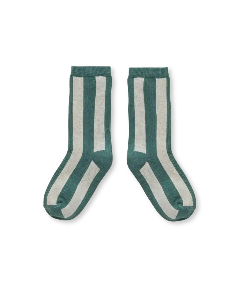 Sproet & Sprout Socks stripes shady green