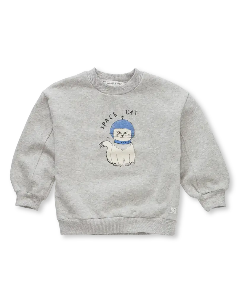 Sproet & Sprout Sweatshirt space cat