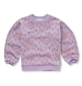 Sproet & Sprout Sweatshirt hearts print