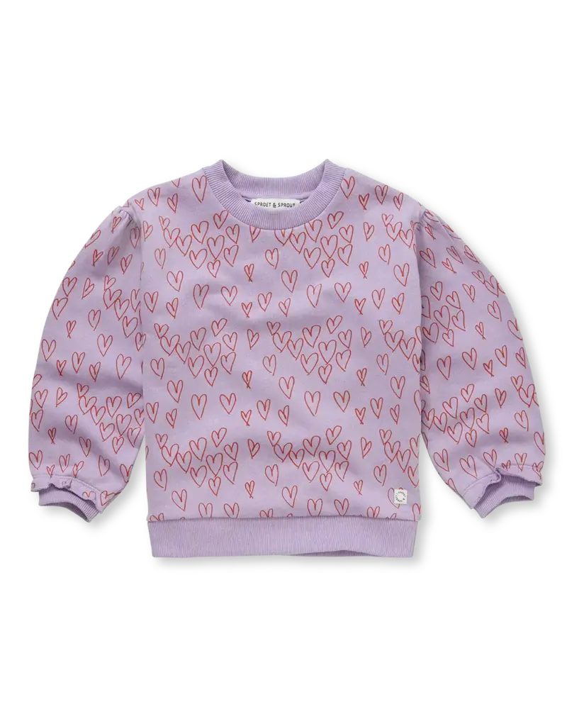 Sproet & Sprout Sweatshirt hearts print