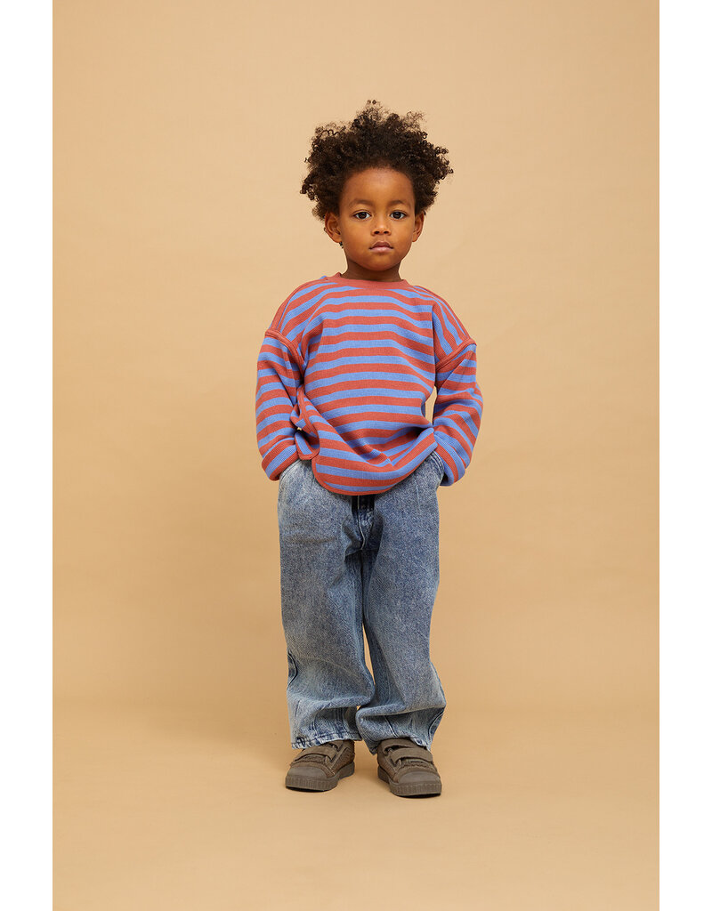 Sproet & Sprout Sweatshirt waffle stripes