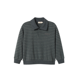 MarMar Copenhagen Thanos Polo Forest Stripe Melange