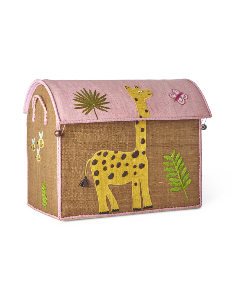 Rice Middelgroot Raffia Opberghuis Wildlife
