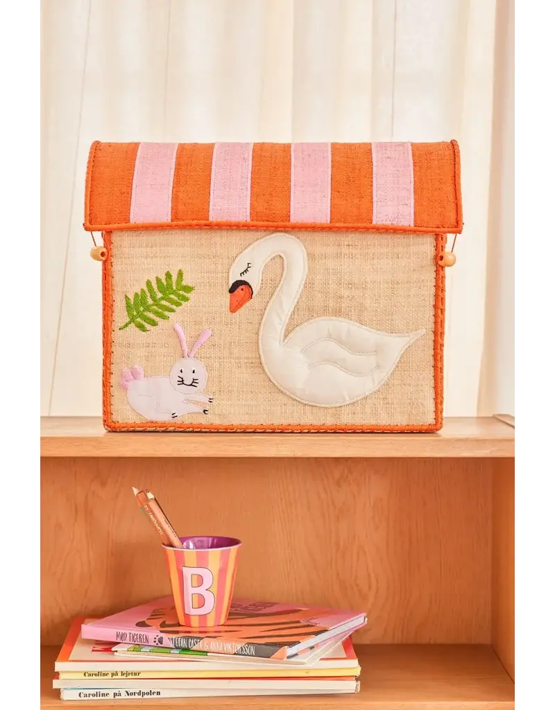 Rice Kleine Raffia Opberghuis Wildlife