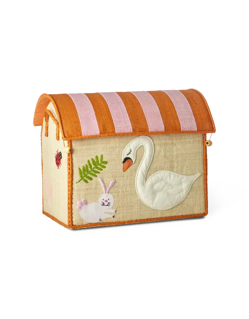 Rice Kleine Raffia Opberghuis Wildlife