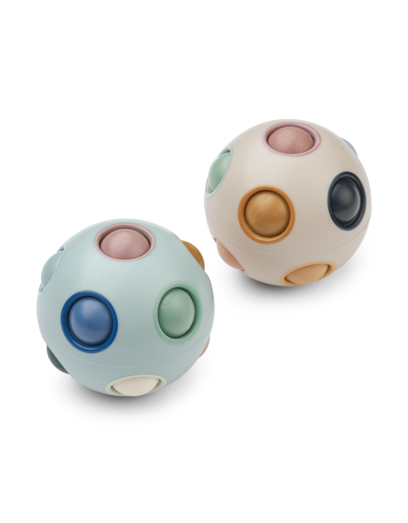 Liewood Solene Puzzle Ball 2-Pack Ice Blue Multi Mix
