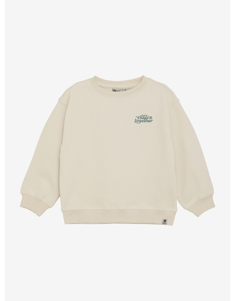 Daily Seven Oversized Sweater Backprint Sandshell