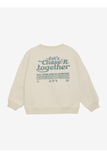 Daily Seven Oversized Sweater Backprint Sandshell