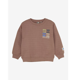 Daily Seven Oversized Sweater Artwork Burlwood
