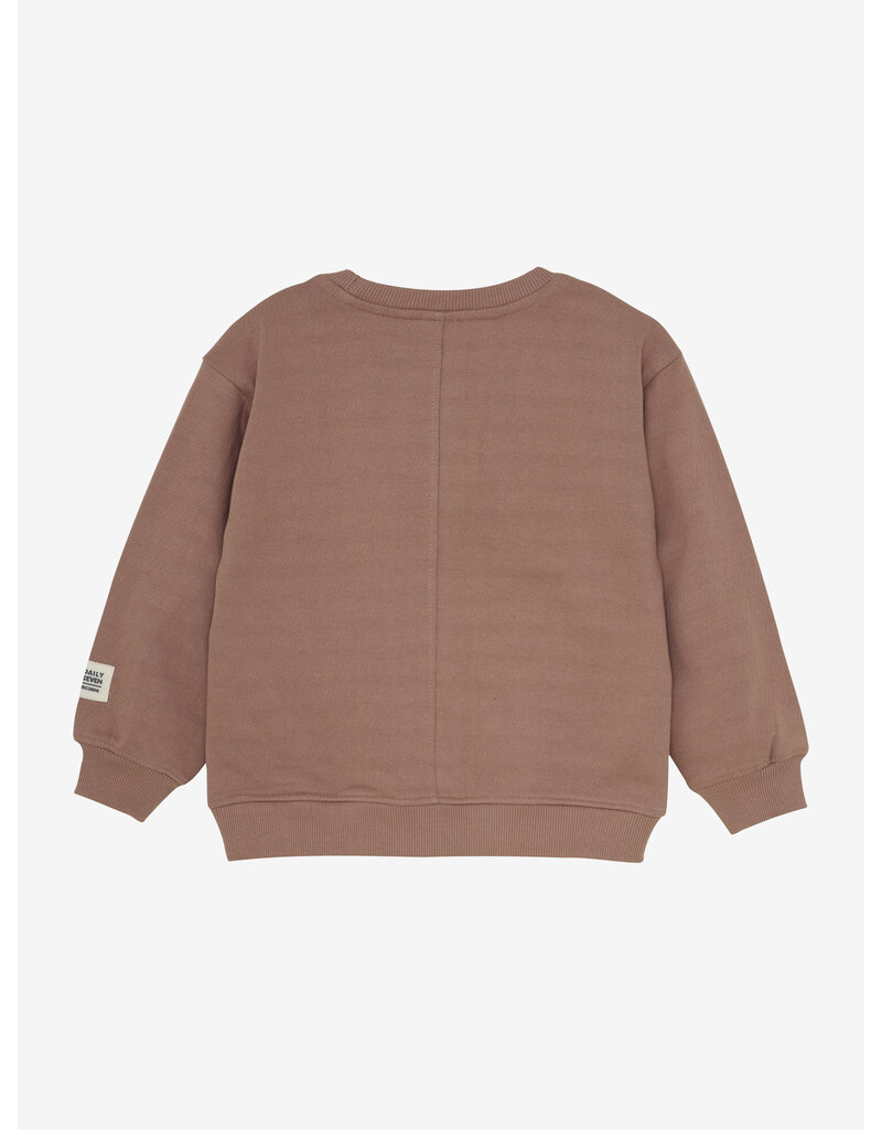 Daily Seven Oversized Sweater Artwork Burlwood