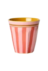 Rice Melamine Cup with Organic Stripes Print