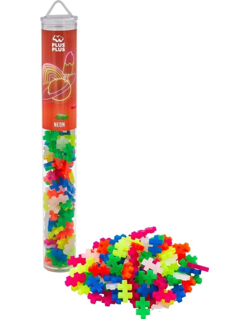 Plus Plus Tube neon Plus-Plus: 100 stuks