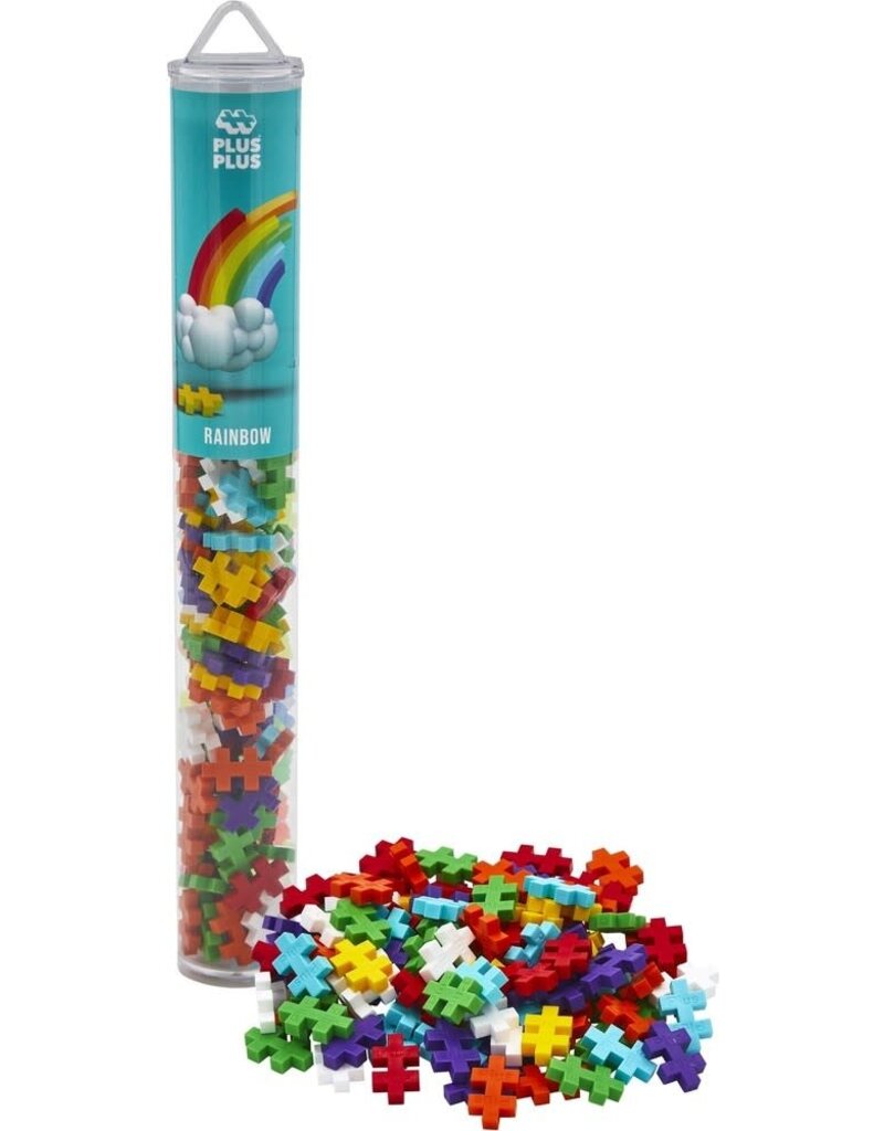 Plus Plus Tube regenboog Plus-Plus: 100 stuks