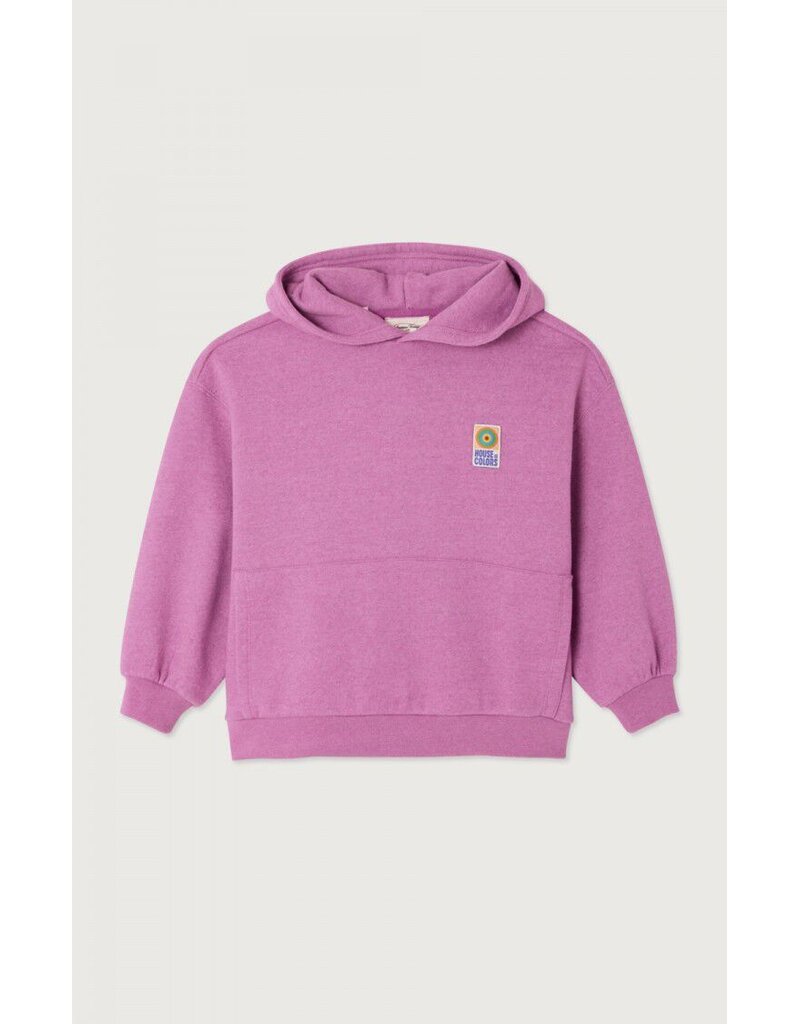 American Vintage Baptown Hoodie Sweater Rose Indien Surteint