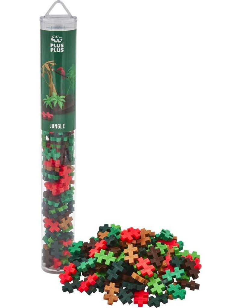 Plus Plus Tube jungle Plus-Plus: 100 stuks