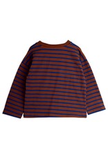 Mini Rodini Stripe bird patch ls tee