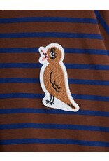 Mini Rodini Stripe bird patch ls tee