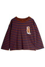 Mini Rodini Stripe bird patch ls tee