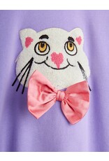 Mini Rodini Cat with bowtie chenille sweatshirt