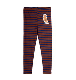 Mini Rodini Stripe bird patch leggings