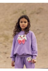 Mini Rodini Cat with bowtie chenille sweatshirt